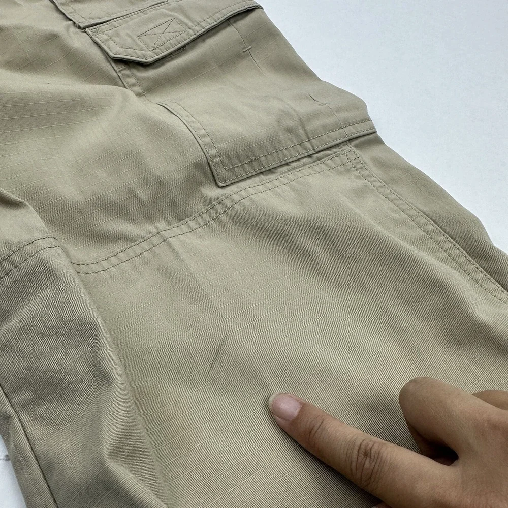 5.11 Tactical Cargo Pants Mens 34x34 Khaki Tan Ripstop Multi-Pocket TDU Workwear